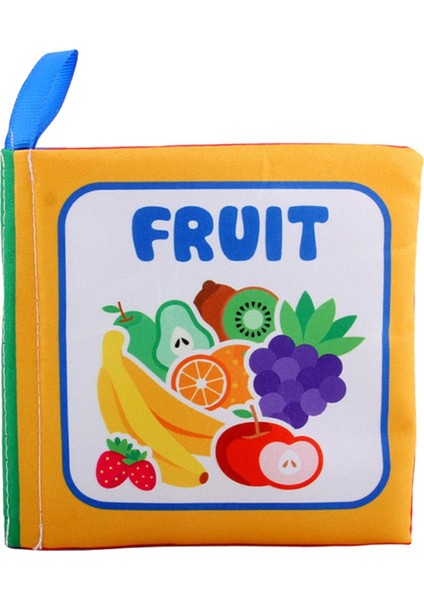 Yumuşak Bebek Bez Kitaplar Erken Eğitim Bulmaca Çocuk Kız 0-24 Ay Duş Meyve (Yurt Dışından)
