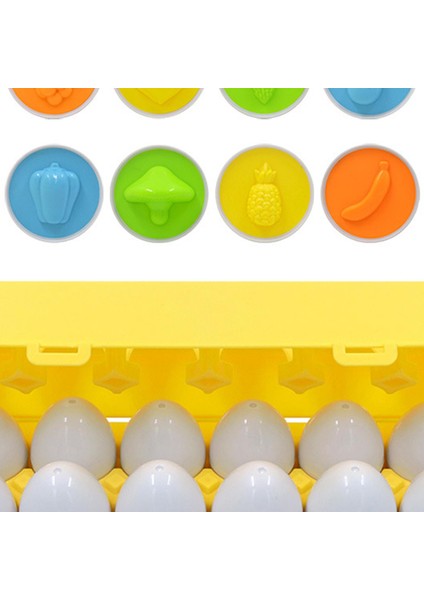 12 Adet Çocuklar Montessori Sayısı ve Maç Sıralayıcısı Eğlenceli Eşleştirme Yumurta Eğitici Oyuncaklar Meyve (Yurt Dışından) modelleri