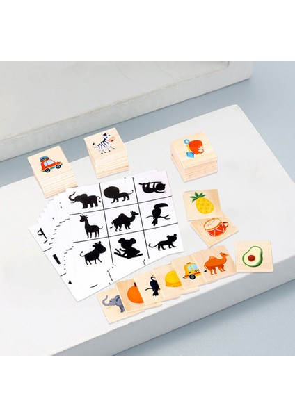 Ahşap Bulmacalar Eğitim Montessori Toddlers Görüntü Oyunu Oyunu Hediye Çocuklar (Yurt Dışından) fırsatları