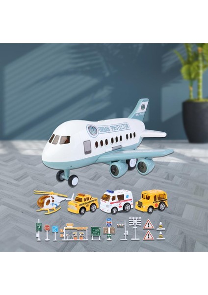 Plastik Helikopter Modeli Fighter Oyuncaklar W / Müzik ve Hikayesi 41X37X20CM Açık Mavi B (Yurt Dışından) fırsatları