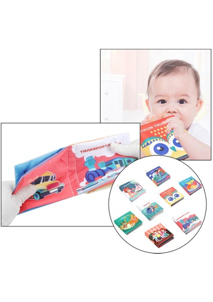 Bebek Bebek Oyuncak Yumuşak Kumaş Kitap Arabası Asılı Oyuncaklar Erken Öğrenme Eğitim 8 Adet (Yurt Dışından) modelleri