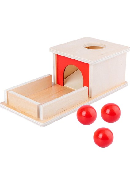 Montessori Bebek Sikke Kutusu Okul Öncesi Öğrenme Malzeme Oyuncakları Hediyeler 3 Topları (Yurt Dışından)