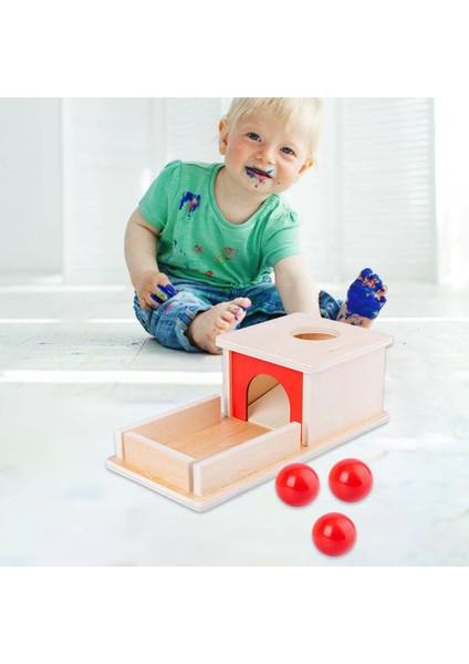 Montessori Bebek Sikke Kutusu Okul Öncesi Öğrenme Malzeme Oyuncakları Hediyeler 3 Topları (Yurt Dışından)