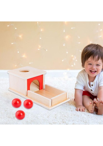 Montessori Bebek Sikke Kutusu Okul Öncesi Öğrenme Malzeme Oyuncakları Hediyeler 3 Topları (Yurt Dışından)