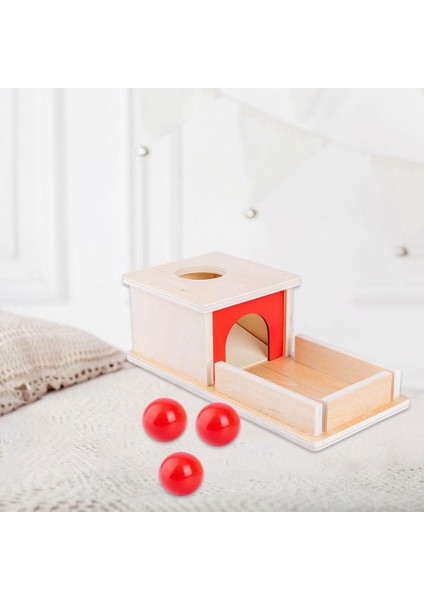 Montessori Bebek Sikke Kutusu Okul Öncesi Öğrenme Malzeme Oyuncakları Hediyeler 3 Topları (Yurt Dışından)