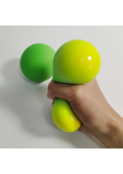 Stres Duyusal Topu El Fidget Sıkmak Dekompresyon Oyuncaklar Ev Ofis 6.5 cm Yeşil (Yurt Dışından)