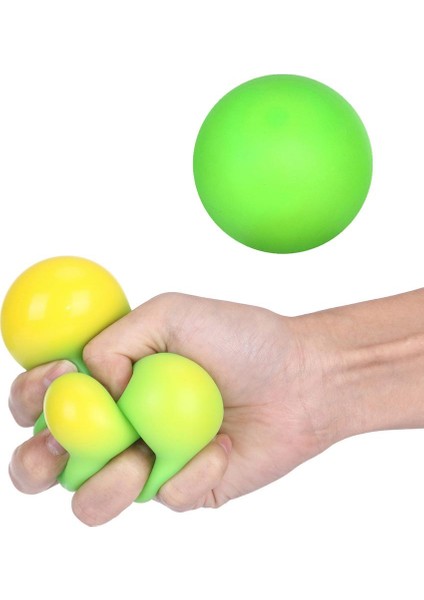 Stres Duyusal Topu El Fidget Sıkmak Dekompresyon Oyuncaklar Ev Ofis 6.5 cm Yeşil (Yurt Dışından)
