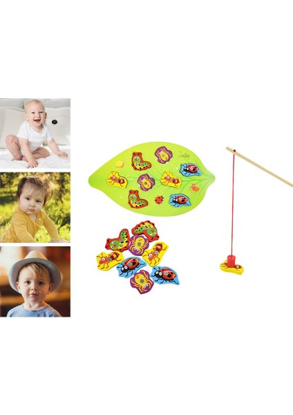 Ahşap Manyetik Balıkçılık Oyunu Bulmaca Kurulu Böcek Böcek Oyunu Oyna Çocuk Böcekler Için Playset (Yurt Dışından) modelleri