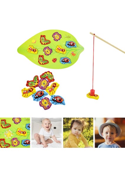 Ahşap Manyetik Balıkçılık Oyunu Bulmaca Kurulu Böcek Böcek Oyunu Oyna Çocuk Böcekler Için Playset (Yurt Dışından) fırsatları