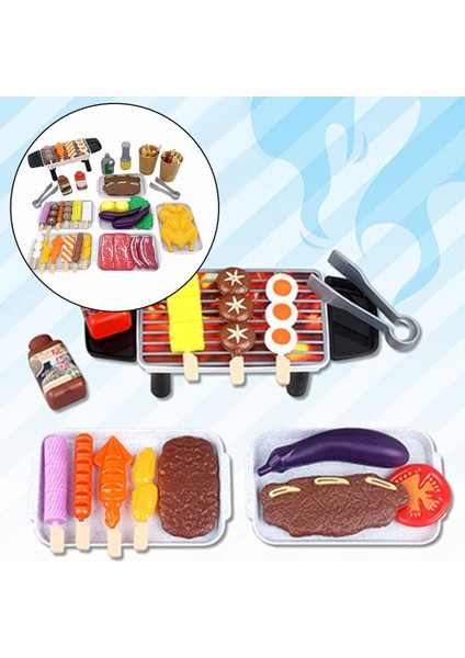 Kamp Şef Backyard Barbekü Playset Pretend Oyna Gıda Rol Oyuncaklar Çocuk Için 55 Adet (Yurt Dışından)