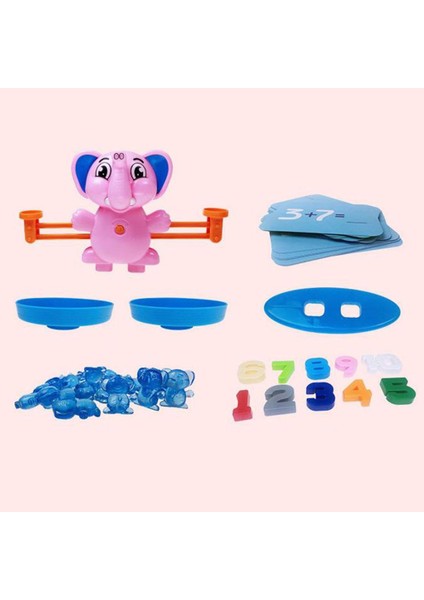 Denge Ölçeği Oyuncak Numaraları Denge Matematik Anaokulu Oyuncak Pembe (Yurt Dışından)
