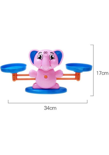 Denge Ölçeği Oyuncak Numaraları Denge Matematik Anaokulu Oyuncak Pembe (Yurt Dışından)