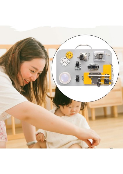 Taşınabilir Ahşap Meşgul Tahta Erken Eğitim Öğrenme Montessori Oyuncak Hediye Bir (Yurt Dışından) modelleri