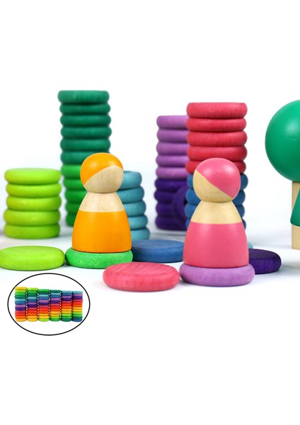 72 / Set Yuvarlak Blokları Yığma Bebek Geliştirme Oyuncak Yürüyor (Yurt Dışından) fırsatları