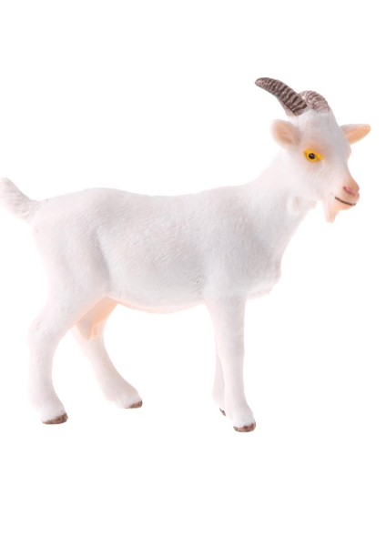 Yabani / Çiftlik Hayvan Modelleri Oyuncak Simülasyon Beyaz Keçi Hayvanlar Action Figure Model (Yurt Dışından)