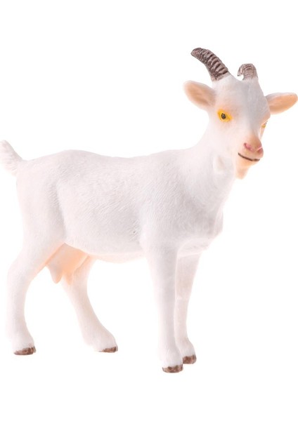 Yabani / Çiftlik Hayvan Modelleri Oyuncak Simülasyon Beyaz Keçi Hayvanlar Action Figure Model (Yurt Dışından)