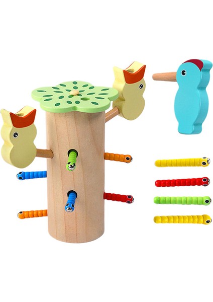 Ahşap Manyetik Ağaçkakan Oyunu Toddler Tatil Hediyeleri Için Ince Motor Becerileri (Yurt Dışından) modelleri