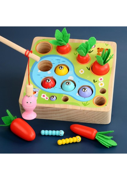Ahşap Montessori Oyuncak Havuç Hasat Balıkçılık Oyunu Bebekler Için Oyuncaklar Sıralama (Yurt Dışından) modelleri