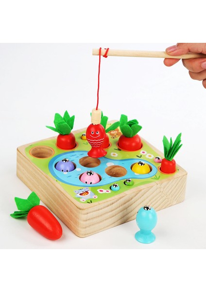 Ahşap Montessori Oyuncak Havuç Hasat Balıkçılık Oyunu Bebekler Için Oyuncaklar Sıralama (Yurt Dışından) fırsatları