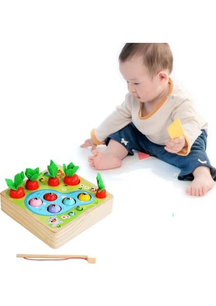 Ahşap Montessori Oyuncak Havuç Hasat Balıkçılık Oyunu Bebekler Için Oyuncaklar Sıralama (Yurt Dışından) indirimleri