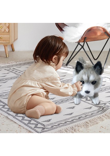 Peluş Elektronik Pet Köpek Tatil Husky Köpek Için Sevimli Dönen Kafa Şirketleri (Yurt Dışından)