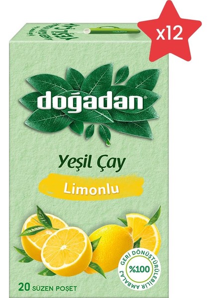 Yeşil Çay Limonlu x 12