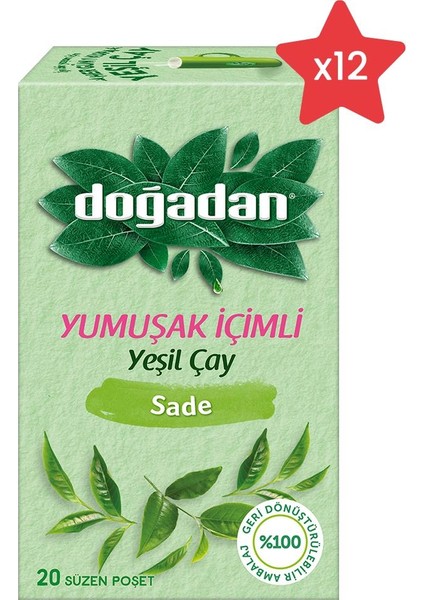 Yeşil Çay Yumuşak Içimli x 12