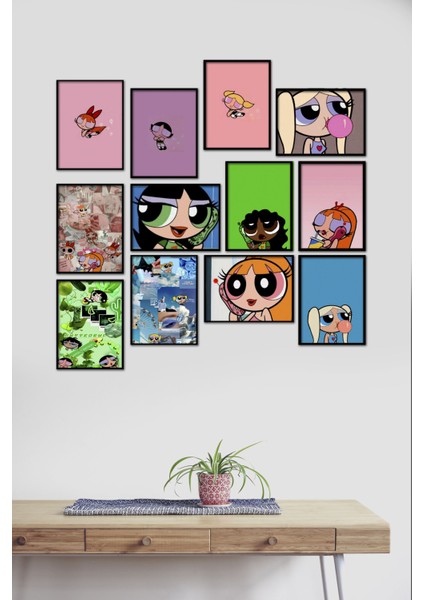 Powerpuff Girls 12 Parça Mdf Tablo