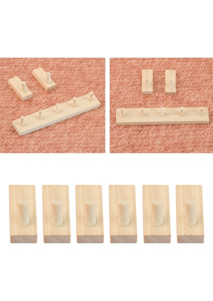 6 / Set Minyatür Duvar Kanca Elbise Askı Ceket Kazıklar Için 1:12 Bebek Evi Dekor Kanca Peg (Yurt Dışından) fırsatları
