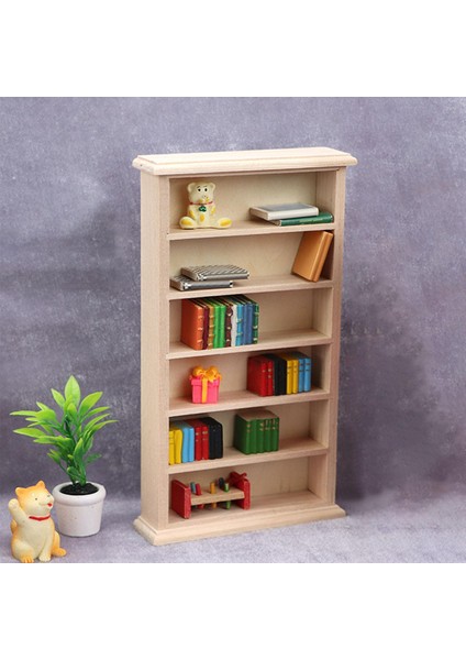 1:12 Ölçekli Dollhouse Minyatür Kitaplık 6-Tier Raf, Doğum Günü Hediyeleri Için (Yurt Dışından) fırsatları
