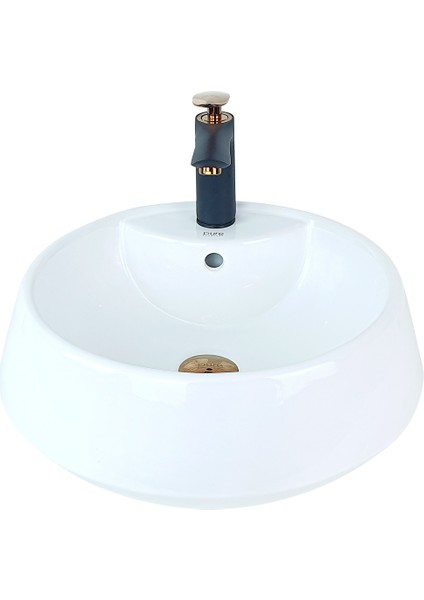 Pure Beyaz Tezgah Üstü Çanak Lavabo W-150