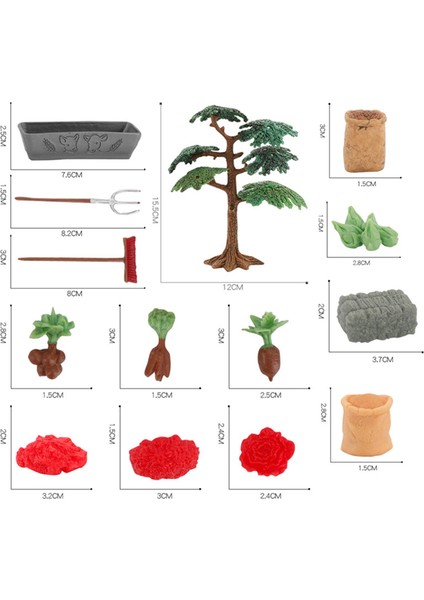 Çiftlik Kum Oyun Seti Oyuncak Oyuncak Peyzaj Rol Oyna Eğitici Oyuncak Çocuklar Için (Yurt Dışından)