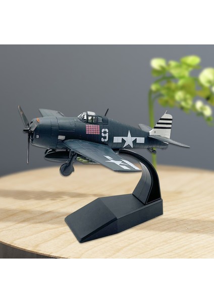 Metal 1/72 F6F Fighter Model Uçak Standı Ile Ofis Odası Dekor Çocuk Oyuncakları (Yurt Dışından)