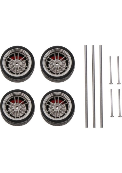 Evrensel 1:64 Ölçekli Araba Kauçuk Tekerlek Yetişkin 4WHEELS & 3 Akslar 5 Uç Kapaklar A5 (Yurt Dışından)