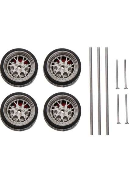 Rc 1/64 Araba Çocuk Oyuncakları Için Araba Kauçuk Tekerlek / 3 Akslar 5 End Caps A1 (Yurt Dışından)