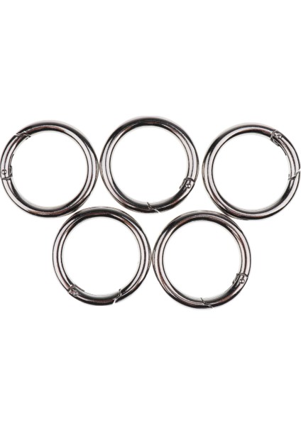 5x Yuvarlak Push Kapısı Yapış Açık Kanca Bahar Yüzük Anahtar Karabina Kamp 44MM (Yurt Dışından)