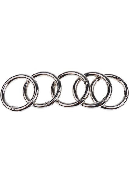 5x Yuvarlak Push Kapısı Yapış Açık Kanca Bahar Yüzük Anahtar Karabina Kamp 44MM (Yurt Dışından)