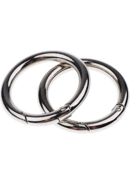 5x Yuvarlak Push Kapısı Yapış Açık Kanca Bahar Yüzük Anahtar Karabina Kamp 44MM (Yurt Dışından)