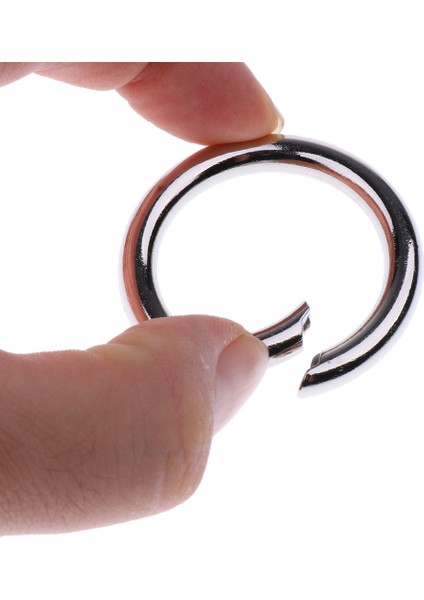 5x Yuvarlak Push Kapısı Yapış Açık Kanca Bahar Yüzük Anahtar Karabina Kamp 44MM (Yurt Dışından)