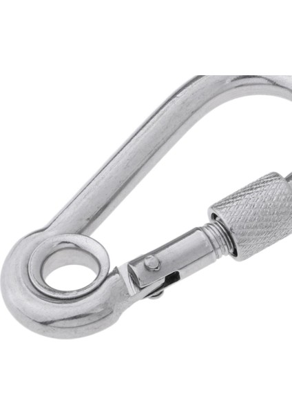 2x Paslanmaz Çelik Güvenlik Carabiner Bahar Crogpate Kamp Hamak Için 6X60MM Için (Yurt Dışından)