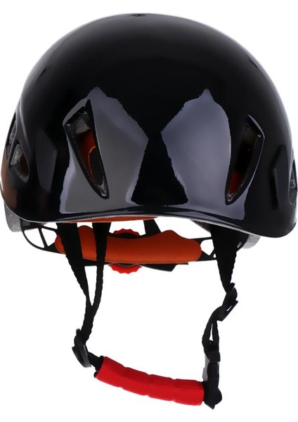 Kaya Tırmanışı Yokuş Aşağı Mağara Rappelling Ayarlanabilir Güvenli Kask Koruyucu Siyah (Yurt Dışından)