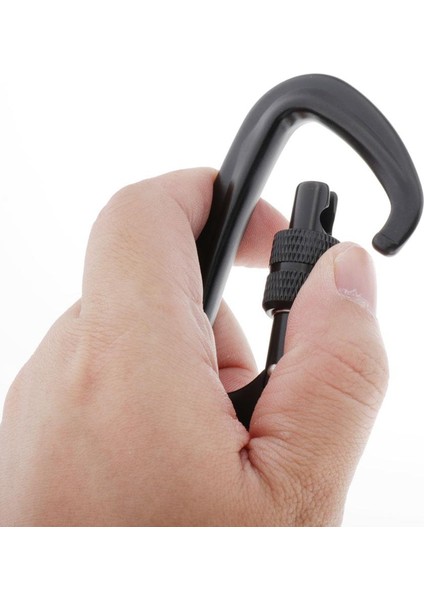 4 Adet Vida Kilidi Carabiner D-Ring Kamp Için Dayanıklı Güçlü Işık Vida Kapısı (Yurt Dışından) modelleri