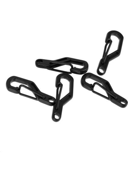 10 Adet Paslanmaz Çelik D-Ring Carabiner Anahtarlık Anahtarlık Klip Kanca Toka (Yurt Dışından)