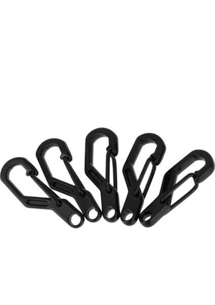 10 Adet Paslanmaz Çelik D-Ring Carabiner Anahtarlık Anahtarlık Klip Kanca Toka (Yurt Dışından)
