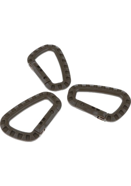 6x Abs Taktik Karabiner Molle Dokuma Kask Klip Anahtar Snap Kanca Ekipmanları Haki (Yurt Dışından) modelleri