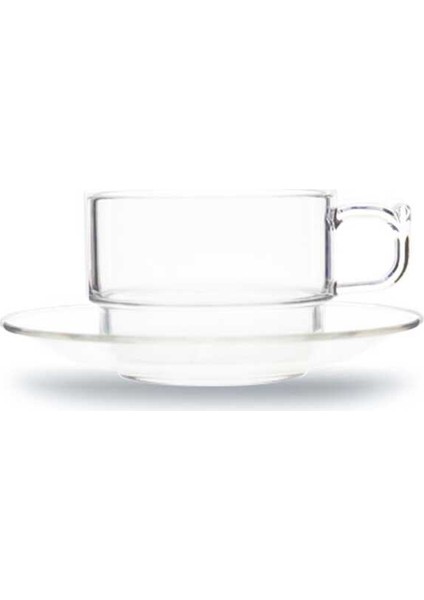 Polikarbonat Fincan Takımı Şeffaf 200 Ml - 4 Adet