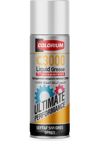 H3000 Şeffaf Sıvı Gres Sprey 400 ml