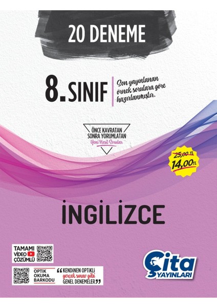 8. Sınıf 20' Li Ingilizce Branş Deneme 2020-2021 fiyatları