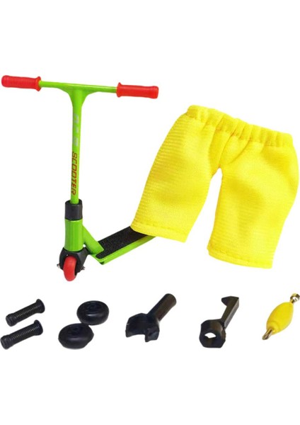 Parmak Scooter Iki Tekerlekler Klavye Kaykay Parmak Masası Oyuncak Hediye Yeşil (Yurt Dışından)
