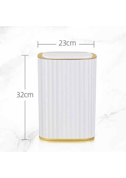 SUNNIMIX Akıllı Sensörlü Otomatik Çöp Kutusu 12L - Beyaz (Yurt Dışından)